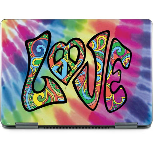 Liquid Blue Tie Dye Peace & Love Notebook 9 Pro 13in (2017) Skin